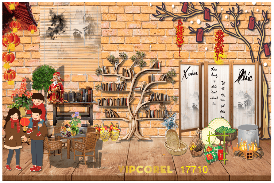 Backdrop Happy New Year 2026 file corel #332