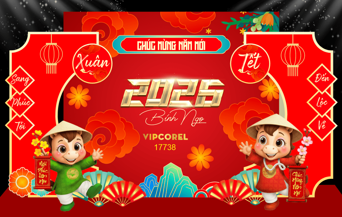Backdrop Happy New Year 2026 file corel #358