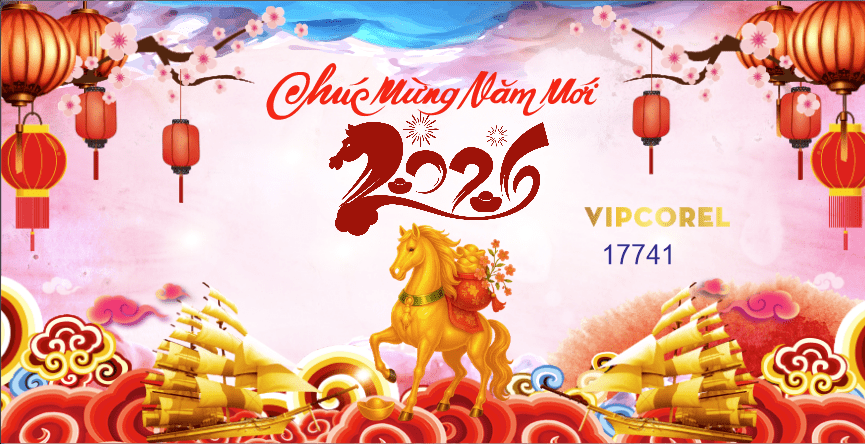 Backdrop Happy New Year 2026 file corel #361