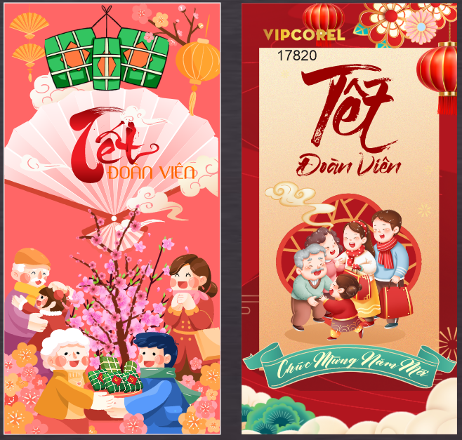 Market Chúc mừng năm mới 2026 file corel #397