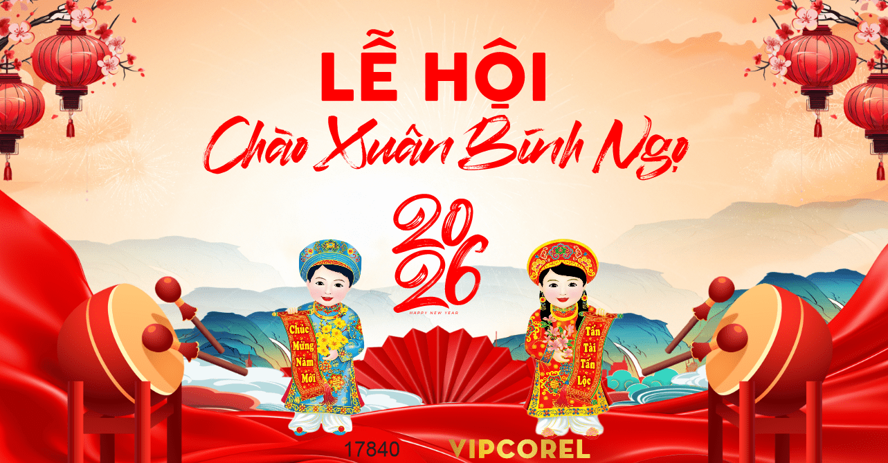 Market Chúc mừng năm mới 2026 file corel #417