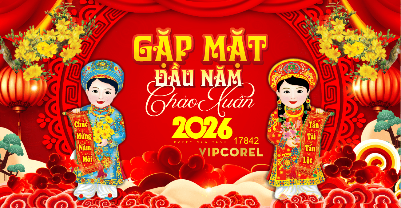 Market Chúc mừng năm mới 2026 file corel #419