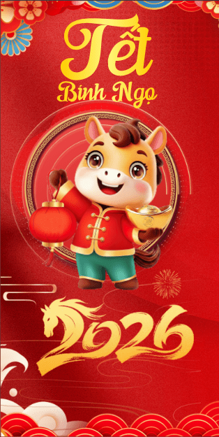 Bao Lixi Chúc mừng năm mới 2026 file corel #455