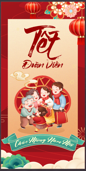 Market Chúc mừng năm mới 2026 file corel #470