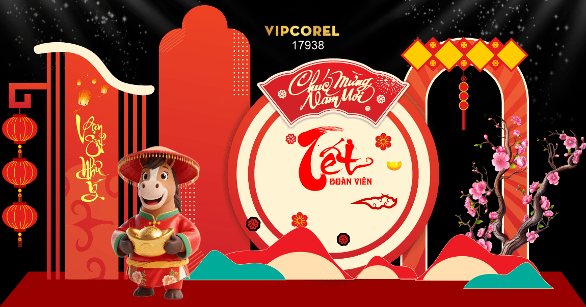 Market Chúc mừng năm mới 2026 file corel #493