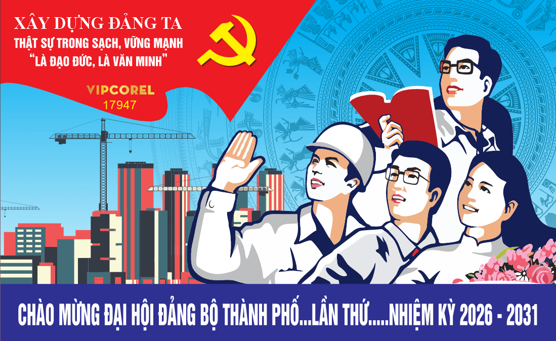 Pano tuyên truyền Đại Hội Đảng 2026 - 2031 #2