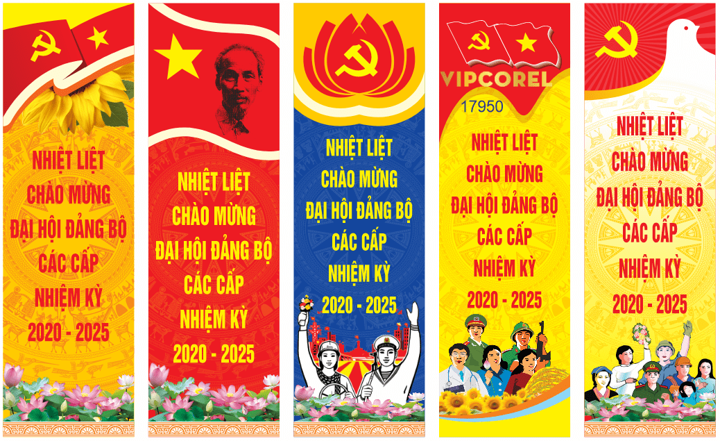 Pano tuyên truyền Đại Hội Đảng Bộ Các Cấp 2026