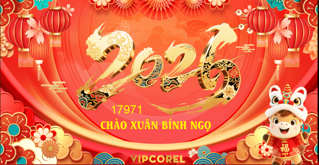 Market Chúc mừng năm mới 2026 file corel #515