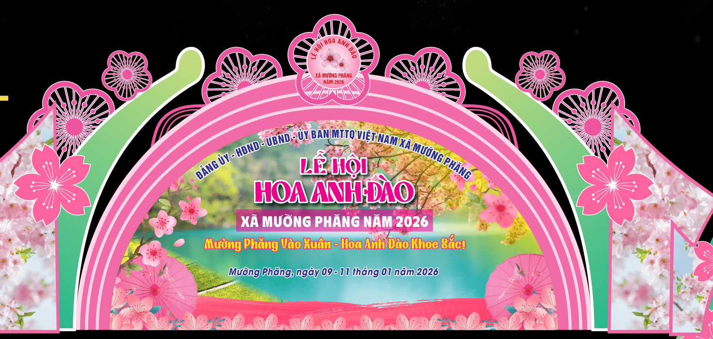 Backdrop Lễ hội Hoa Anh Đào 2026 file corel #8