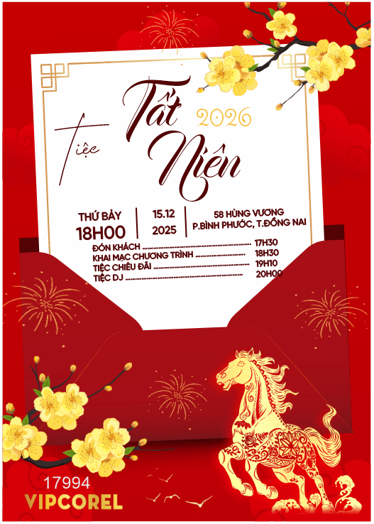 Thư mời chúc mừng năm mới 2026 #7
