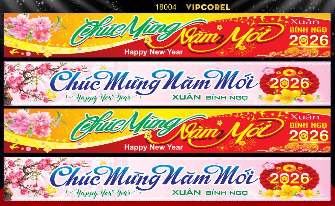 Băng rôn chúc mừng năm mới 2026 #4
