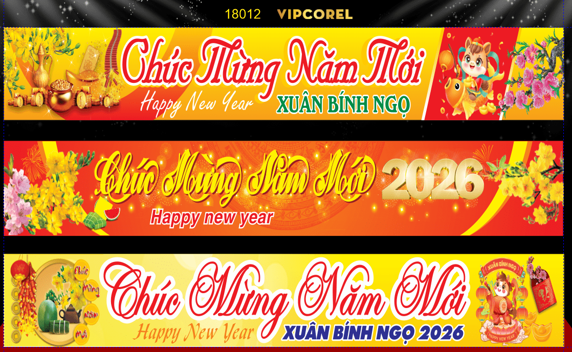 Băng rôn chúc mừng năm mới 2026 #12