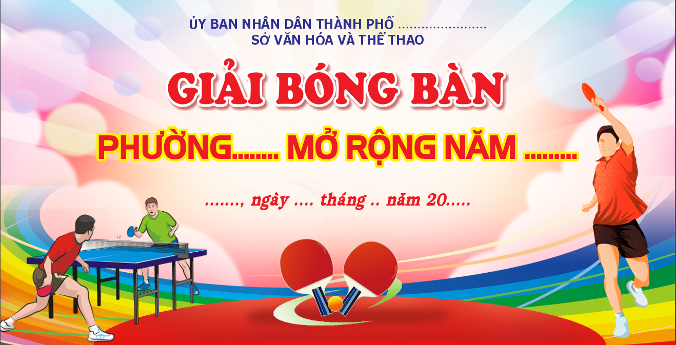 MARKET GIẢI BÓNG BÀN PHƯỜNG... MỞ RỘNG 2026