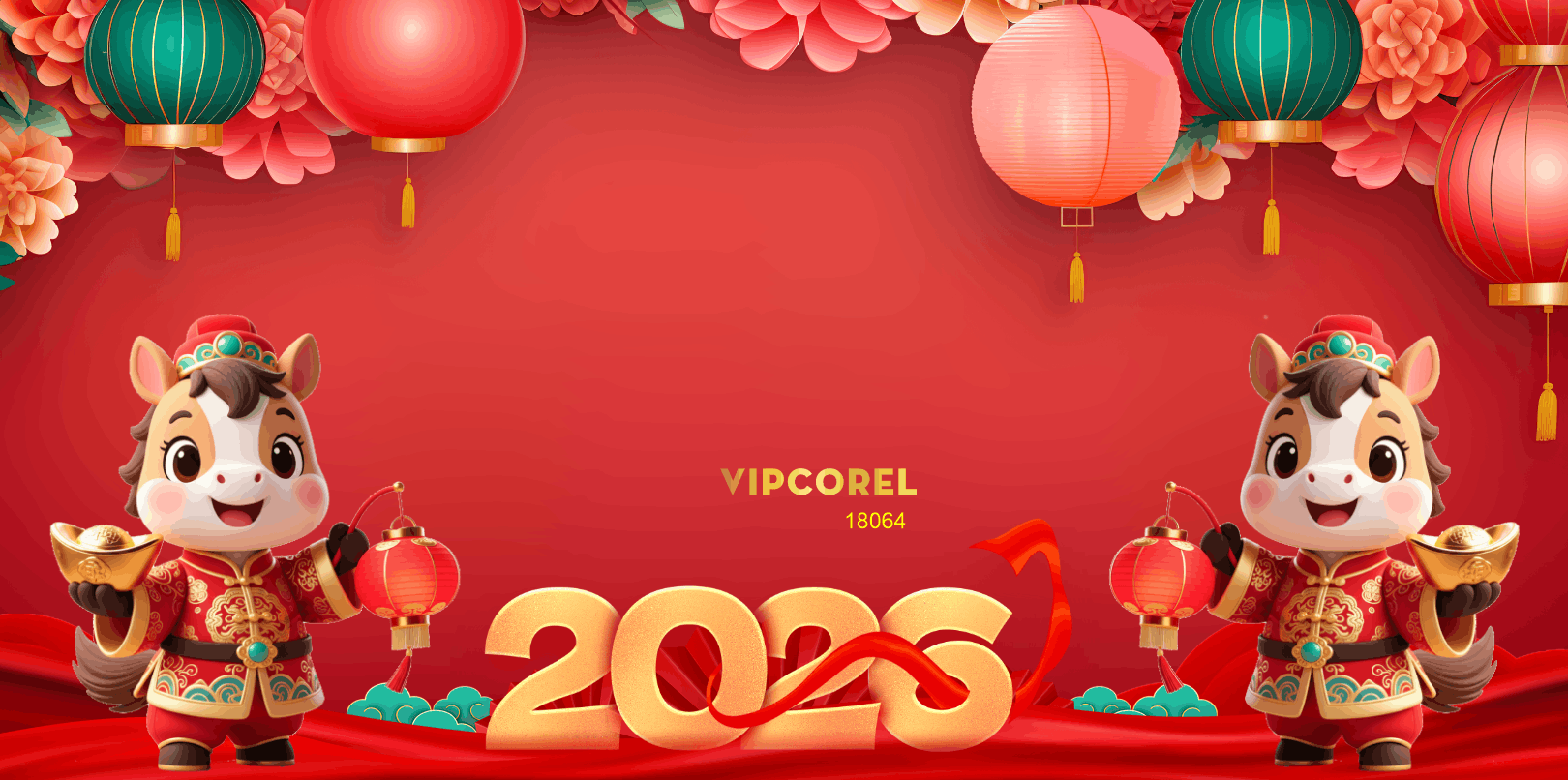 Market Chúc mừng năm mới 2026 file corel #537