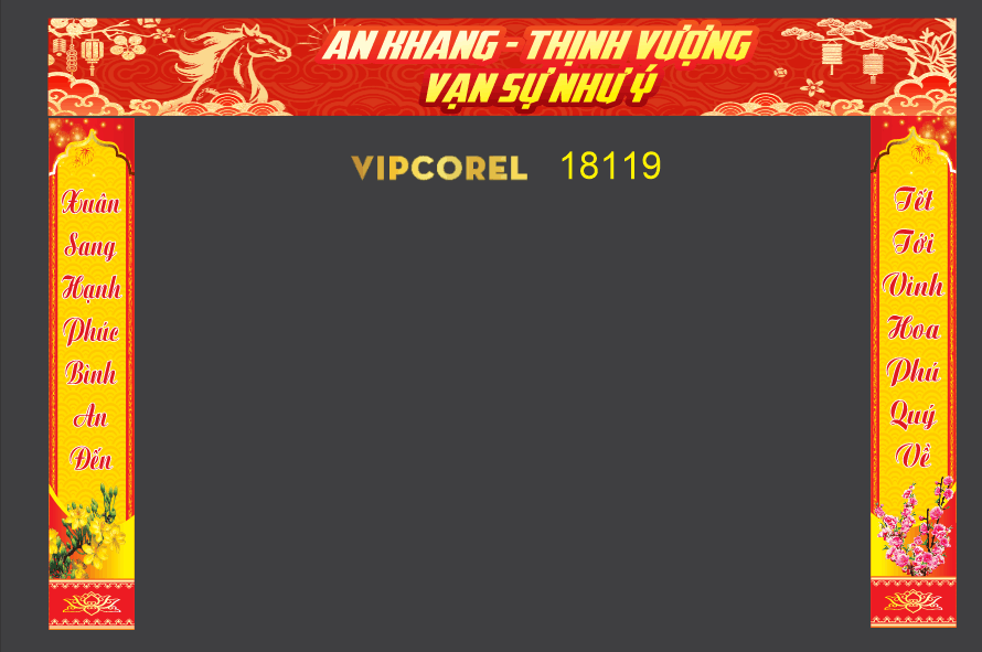 Market Chúc mừng năm mới 2026 file corel #562