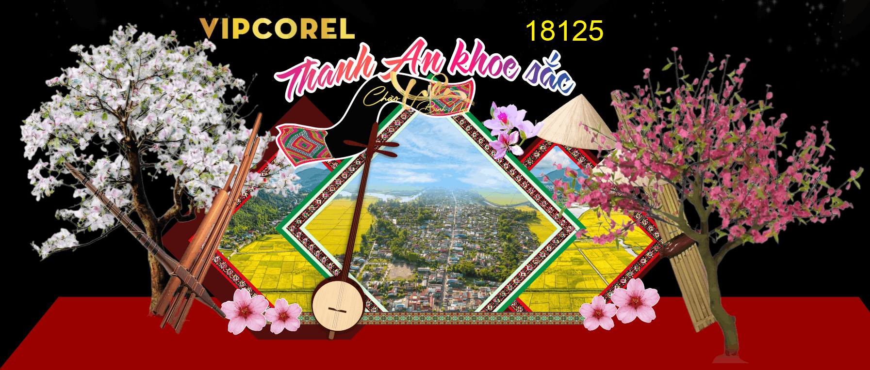 Market Chúc mừng năm mới 2026 file corel #568