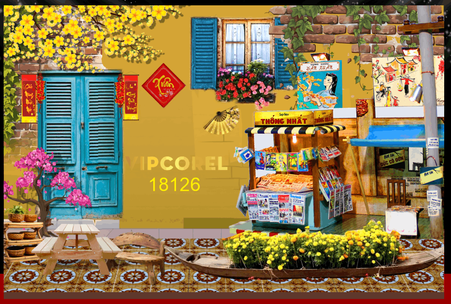 Market Chúc mừng năm mới 2026 file corel #569