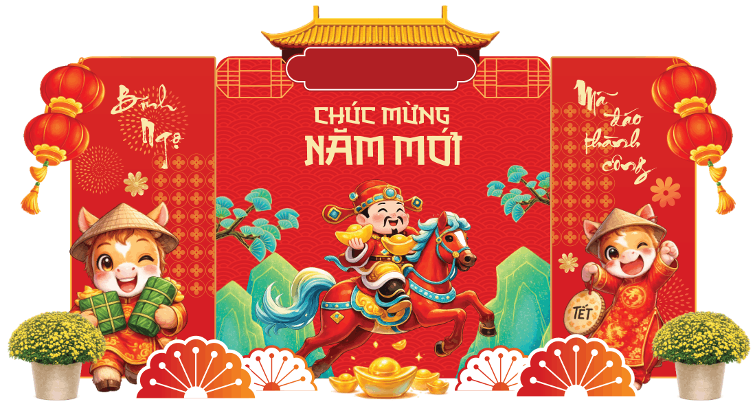 Market Chúc mừng năm mới 2026 file corel #573