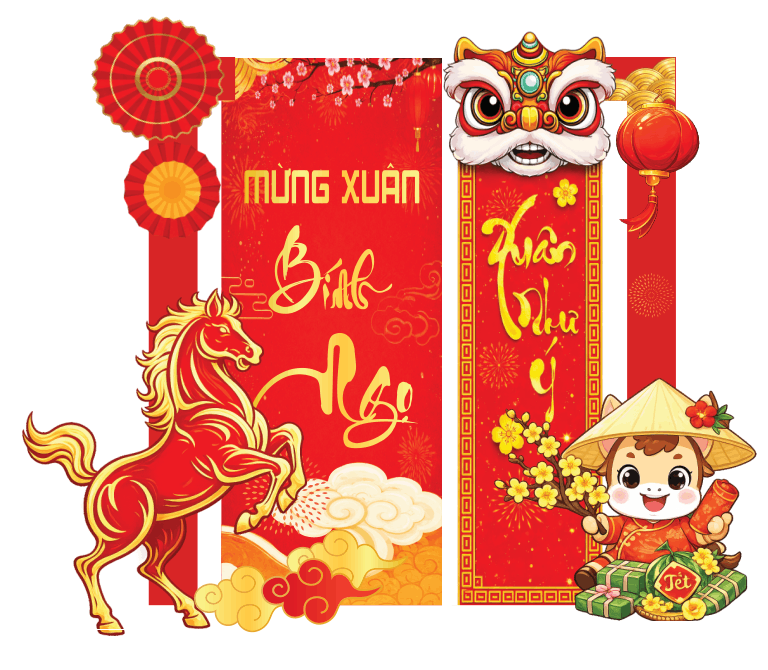 Market Chúc mừng năm mới 2026 file corel #579