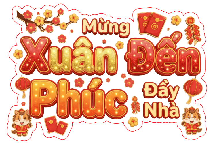 Tem trang trí giỏ quà tết 2026 file corel x7