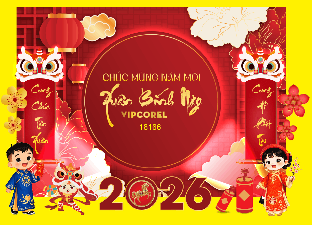 Market Chúc mừng năm mới 2026 file corel #603