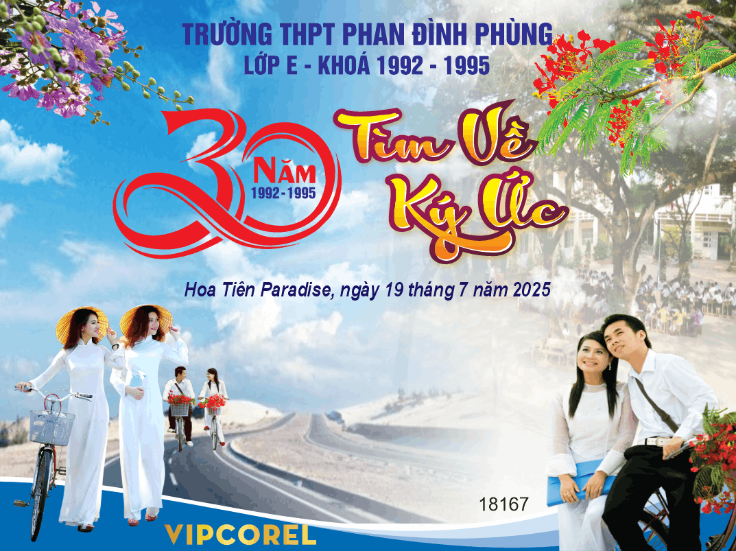 Kỷ niệm 30 năm tìm về ký Ức trường THPT file corel x7