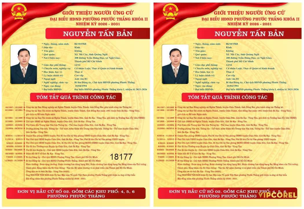 Mẫu giới thiệu người bầu cử Đại biểu file corel