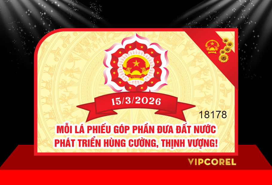 Mẫu hộp phiếu bầu cử file coreldraw x7