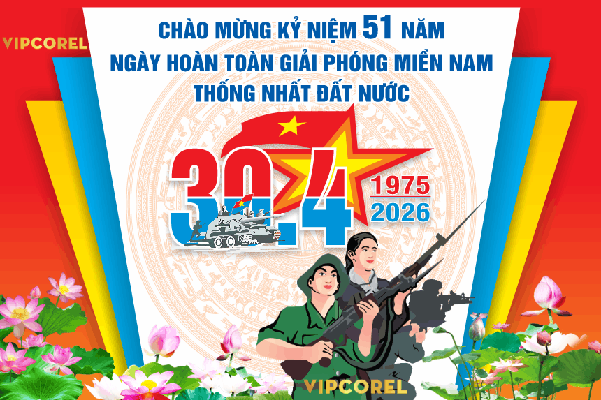 Pano chào mừng kỷ niệm 51 năm 30-4 năm 2026