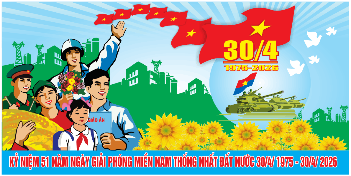 Pano chào mừng kỷ niệm 51 năm 30-4 năm 2026 #22