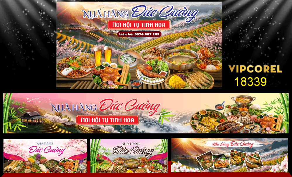 Biển bảng nhà hàng Đức Cường nơi hội tụ tinh hoa