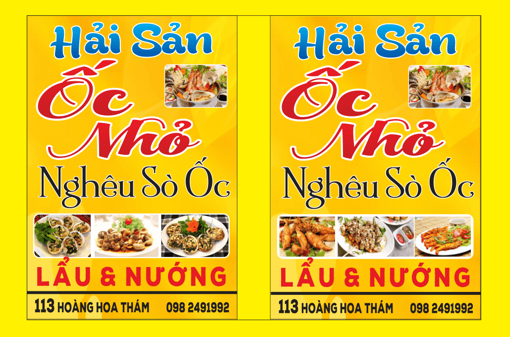 Biển vẫy Hải Sản Ốc Nhỏ Nghêu Sò Ốc file cdr