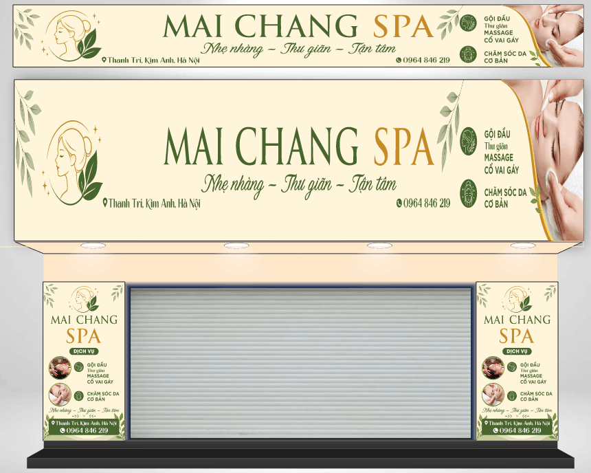 Bảng biển QC MAI CHANG SPA chăm sóc da