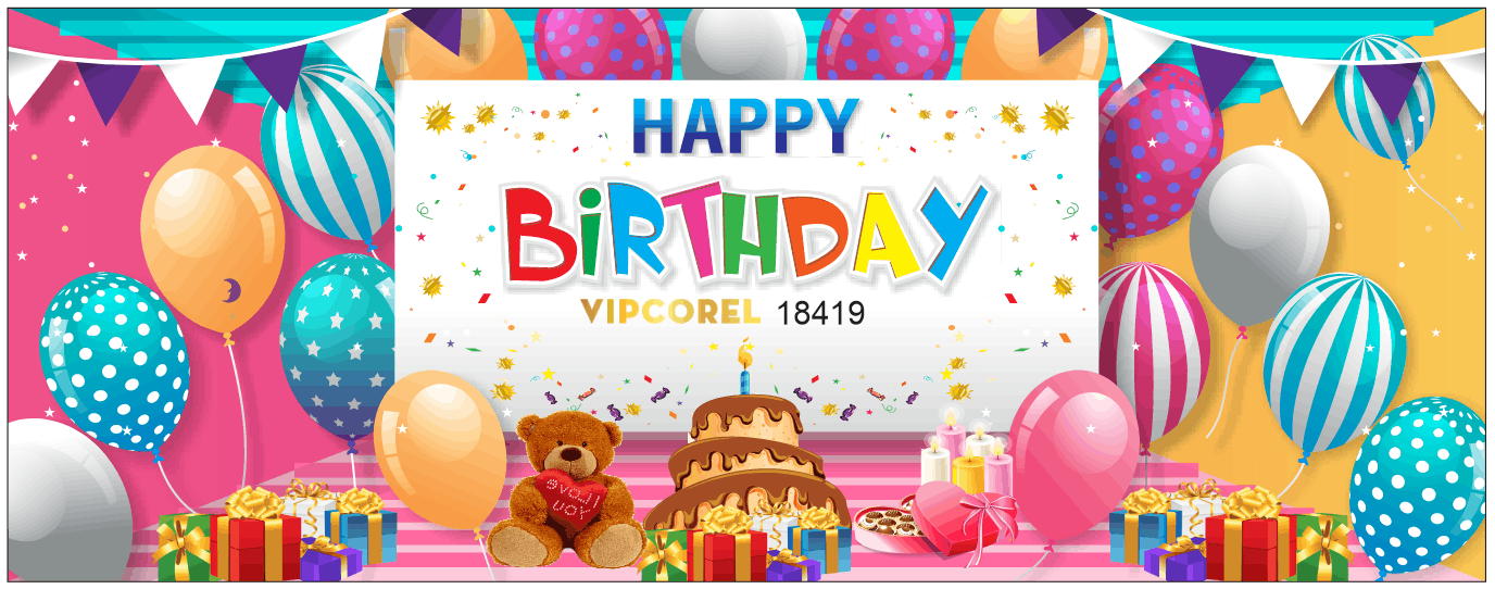 Market Happy Birthday chúc mừng sinh nhật 2026 file cdr x7