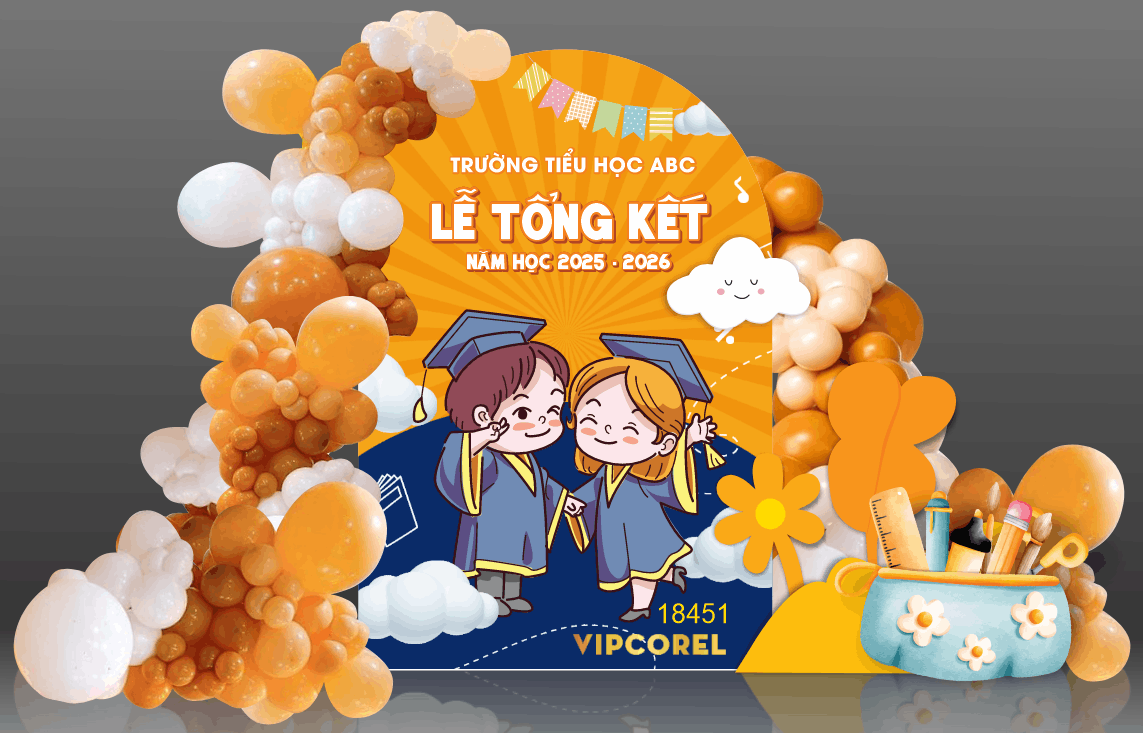 Market Lễ Tổng Kết năm học 2025 - 2026 file cdr x7