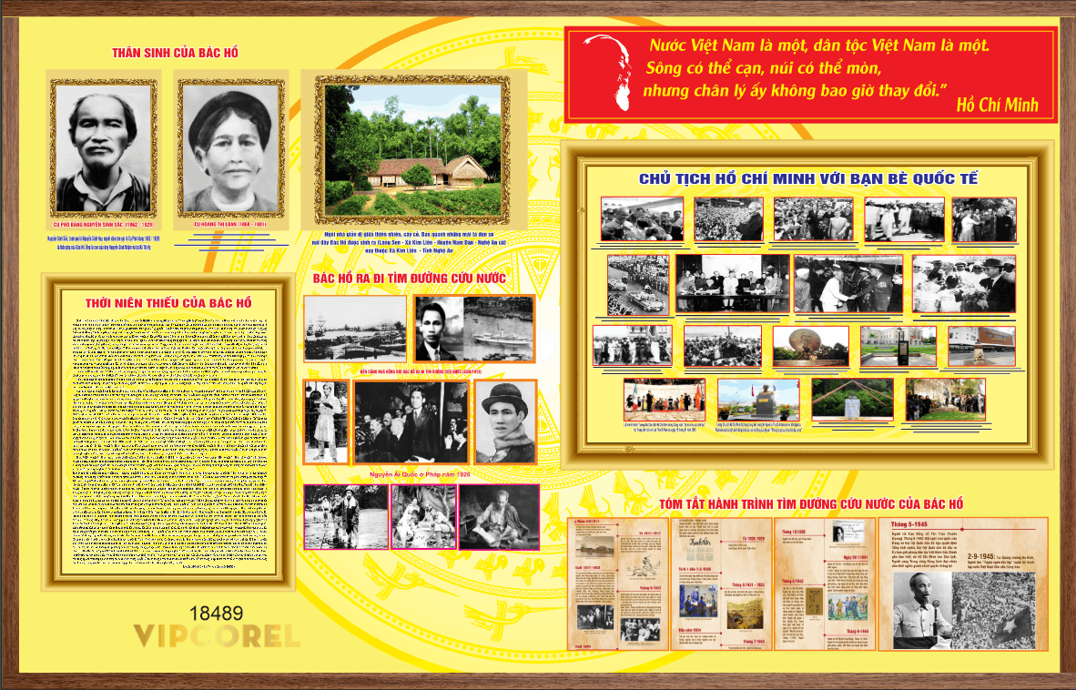 Bảng không gian văn hóa Hồ Chí Minh #5 file corel