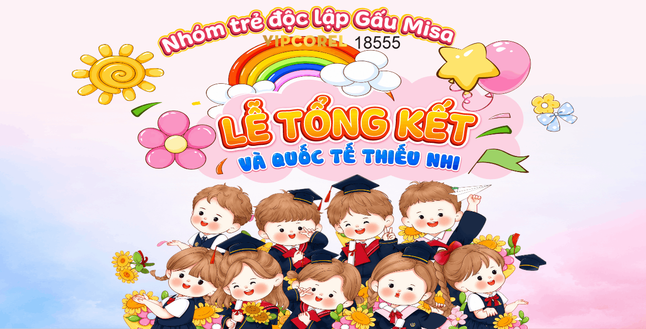 Market lễ tổng kết và quốc tế thiếu nhi file cdr