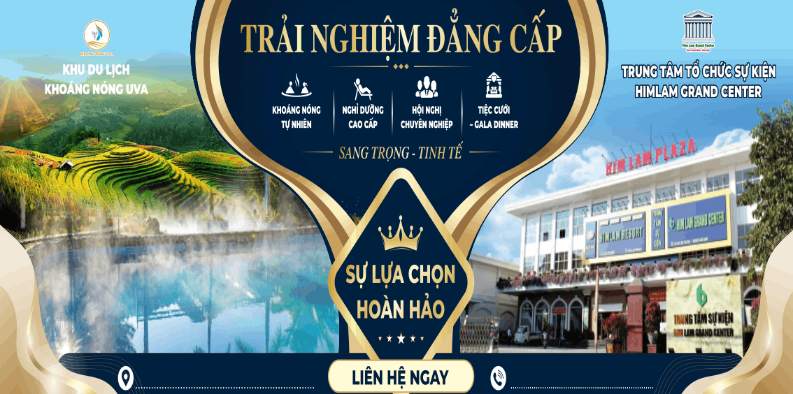 Banner quảng cáo dịch vụ du lịch nghỉ dưỡng