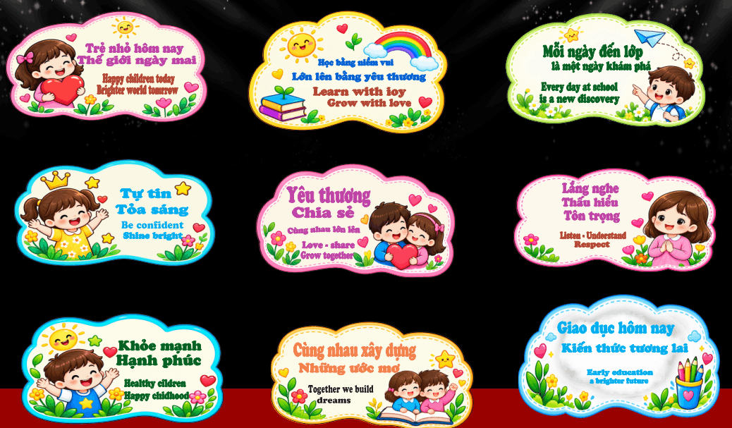 Trang trí decor lớp học - sân trường đám mây #2