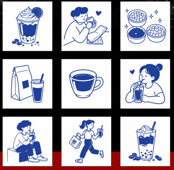 Trang trí decor quán cà phê - đồ uống file corel