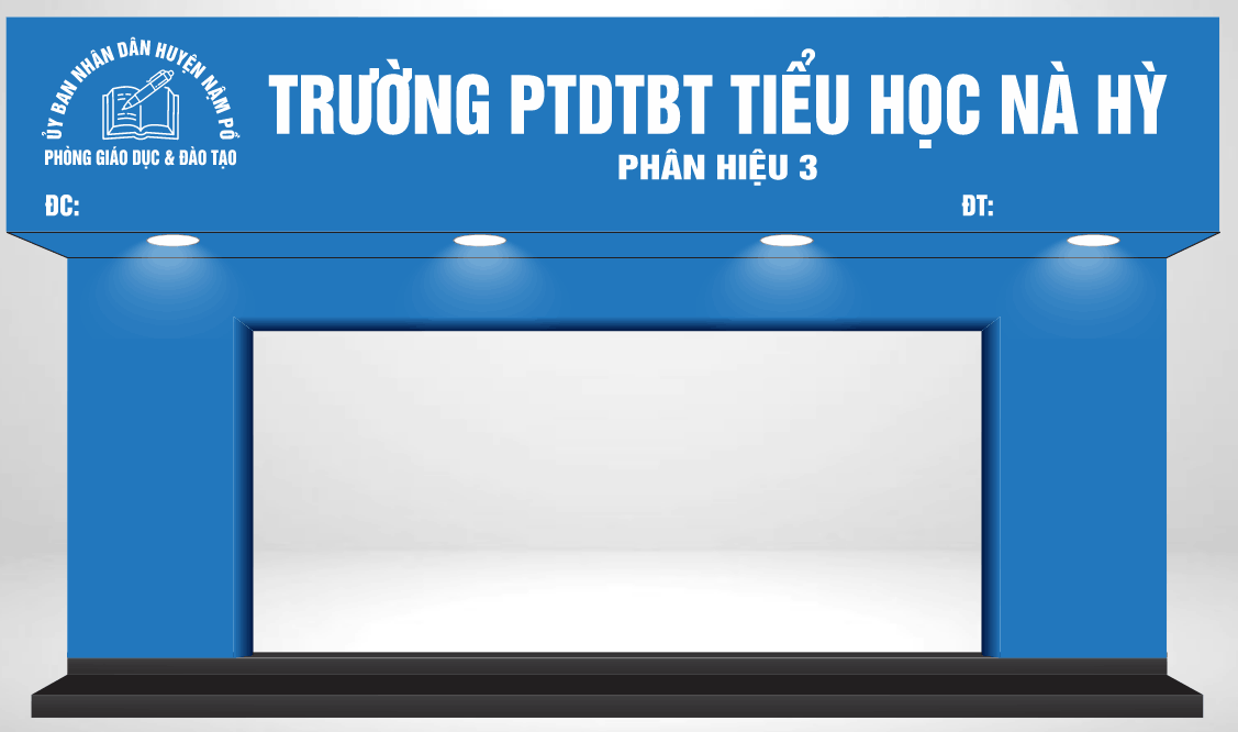 Biển quảng cáo Trường học Nà Hỳ file corel