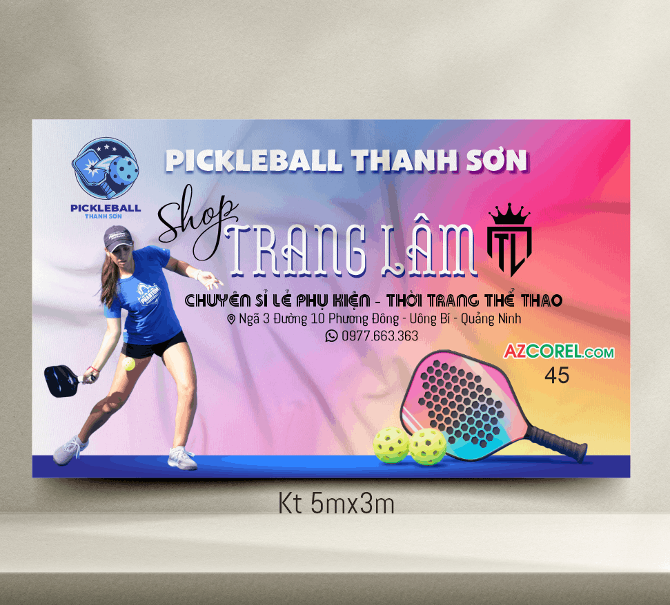 Pickleball Thanh Sơn - Shop Thang Tâm file cdr