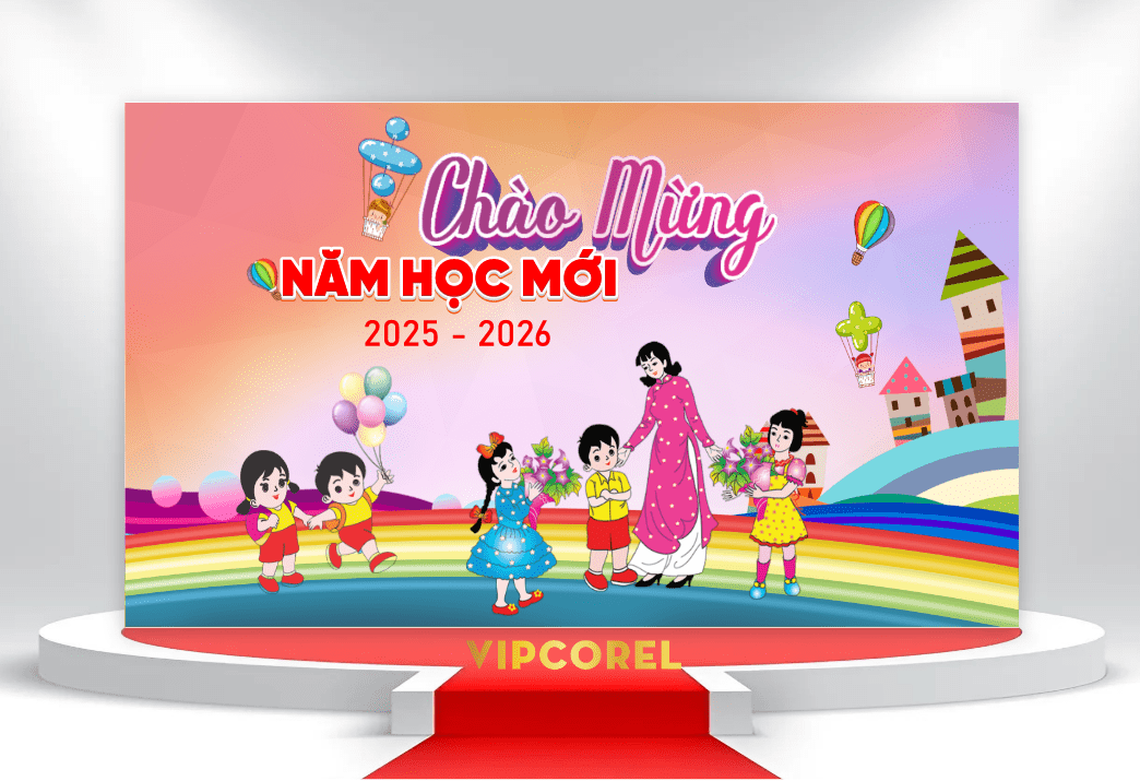 Market Khai giảng chào năm học mới 2025 #12 file corel