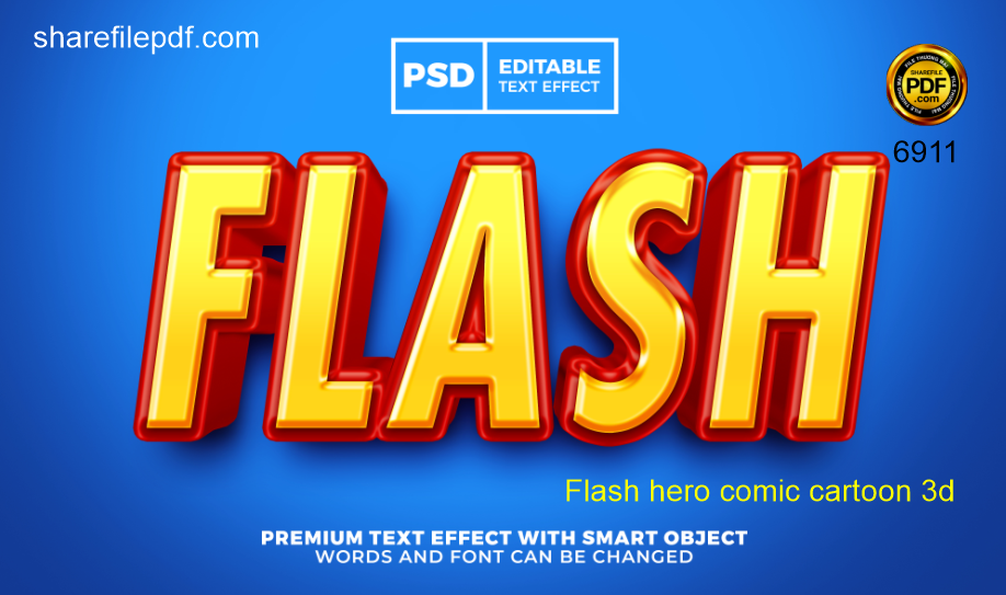 Flash hero comic cartoon 3d.png