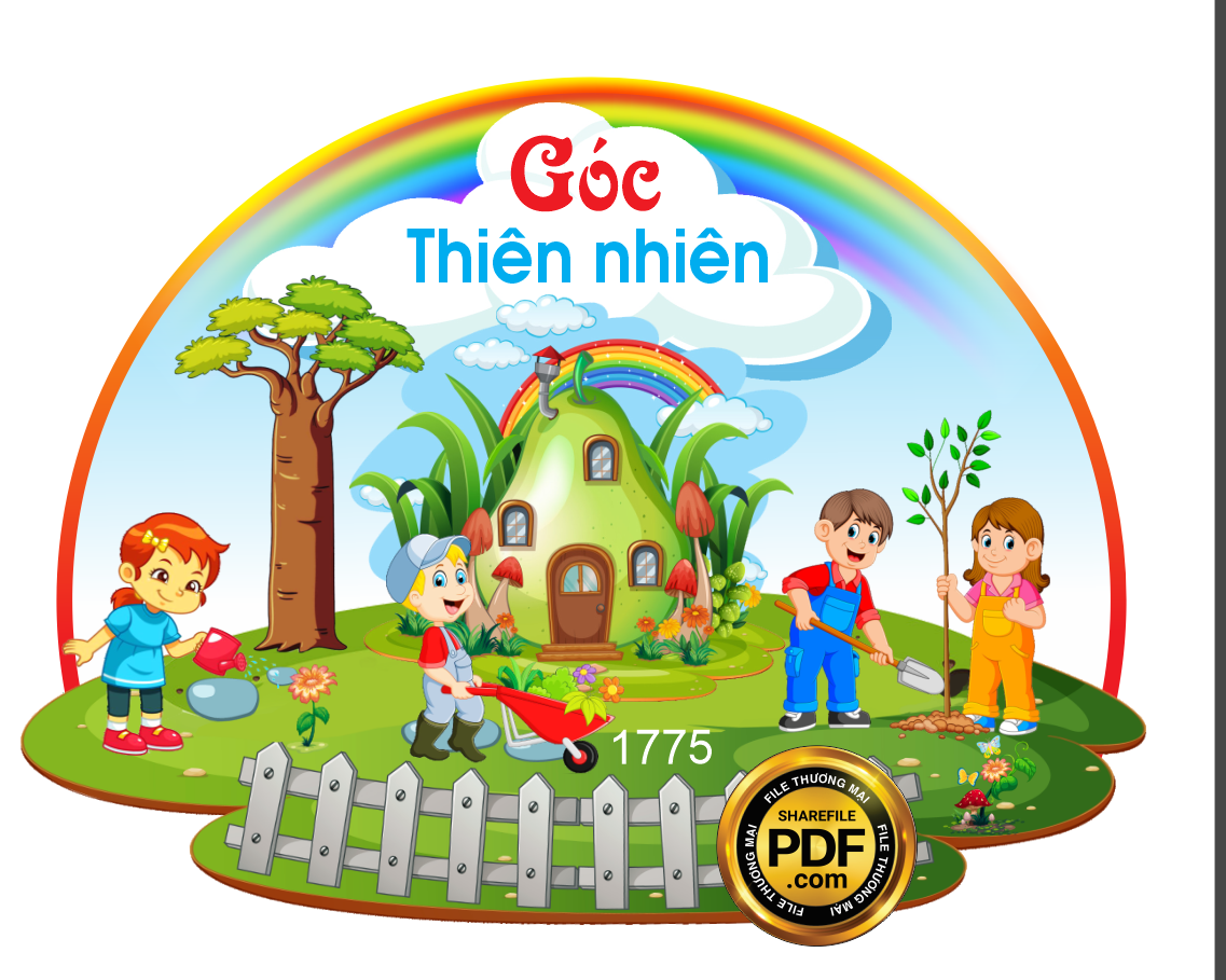 [VIP] GÓC THIÊN NHIÊN TRANG TRÍ TRƯỜNG MẦM NON file PDF & CDR
