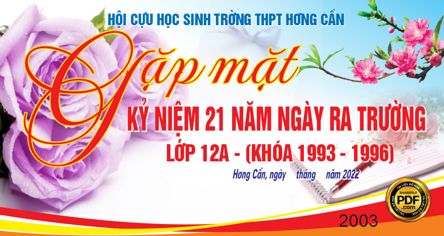 Market kỷ niệm 21 năm ngày ra trường THPT Hương Cần CDR