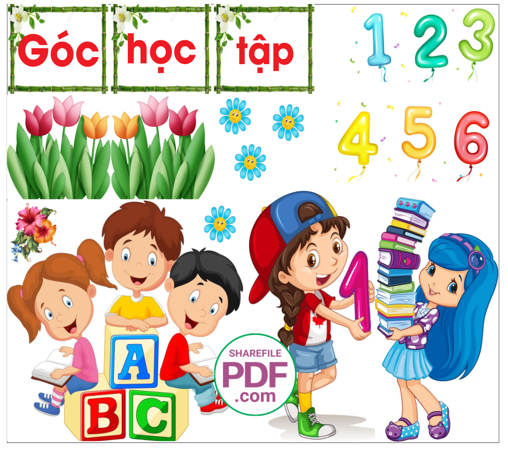 Trang trí phòng học - góc học tập #2 