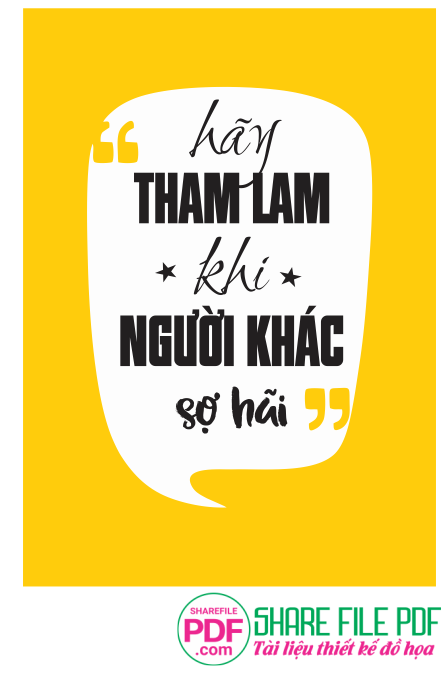 Hãy tham lam khi người khác sợ hãi file vector PDF