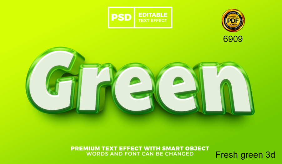 hieu ung chu psd - Fresh green 3d.png