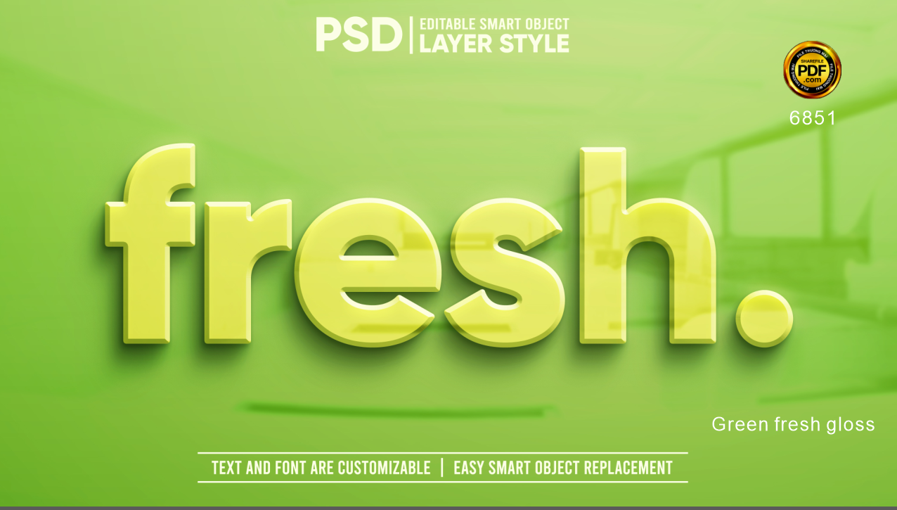 hieu ung chu psd - Greenb fresh gloss text effect.png